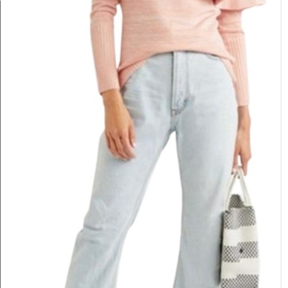 apiece apart pink ruffled sweater - Picture 4 of 4